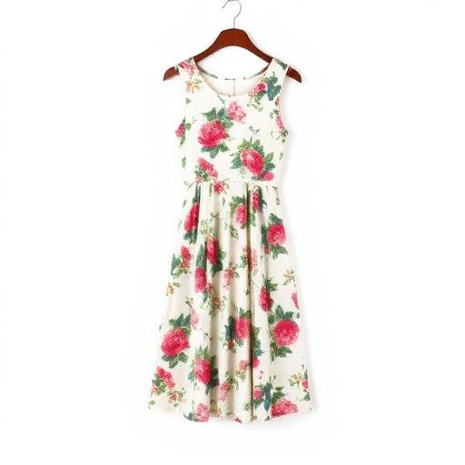 Vestido midi floral