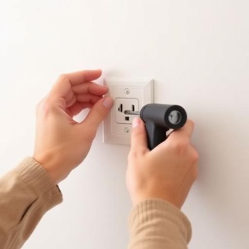 Instalação de tomada/interruptor